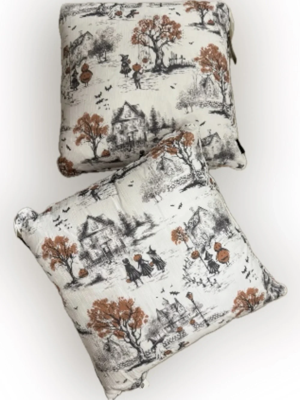 Nicole miller witch pumpkin Halloween pillows